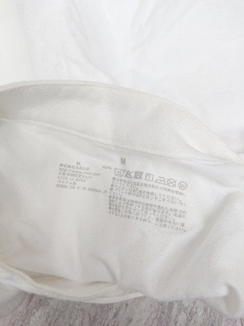 ◇ MUJI 無印良品 ムジルシ 長袖 シャツ サイズM ホワイト レディース P  【1407260038375】