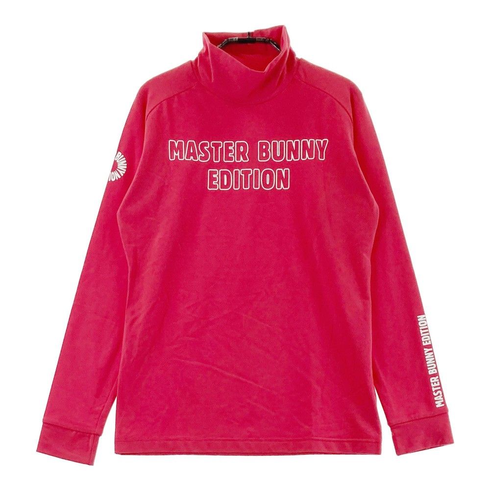 サイズ：0 MASTER BUNNY EDITION マスターバニーエディション 2024年モデル ハイネック 長袖Tシャツ 総柄 グレー系 [240101462316] ゴルフウェア レディース ストスト サイズ：0 MASTER BUNNY EDITION マスターバニーエディション