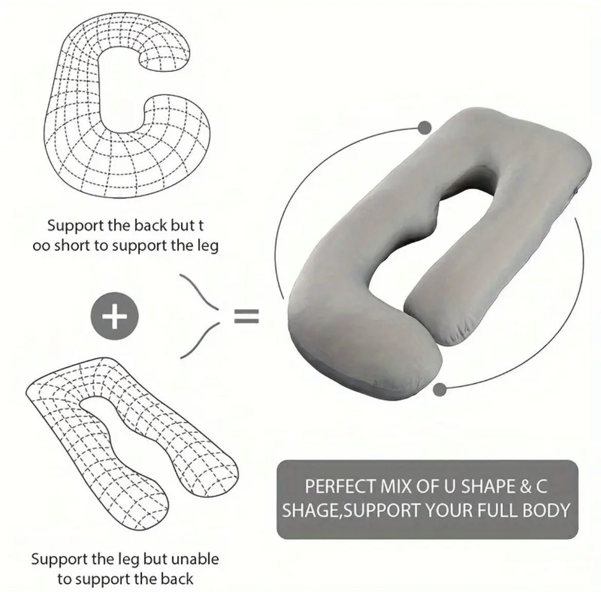 LOFTY エアウィーヴ いびきに特化したU字型 ボディピロー いびき対策