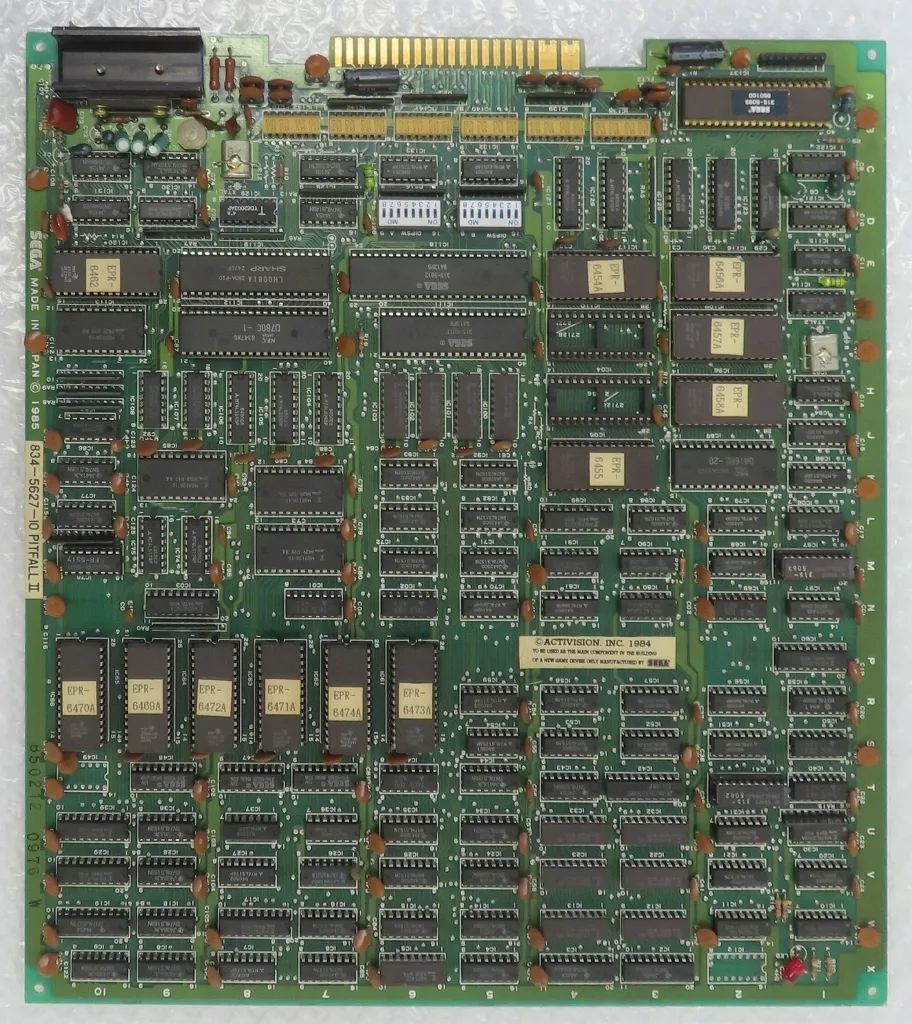アーケード基板 ピットフォールII 基板のみ 状態 修理跡有|ROMシール状態難