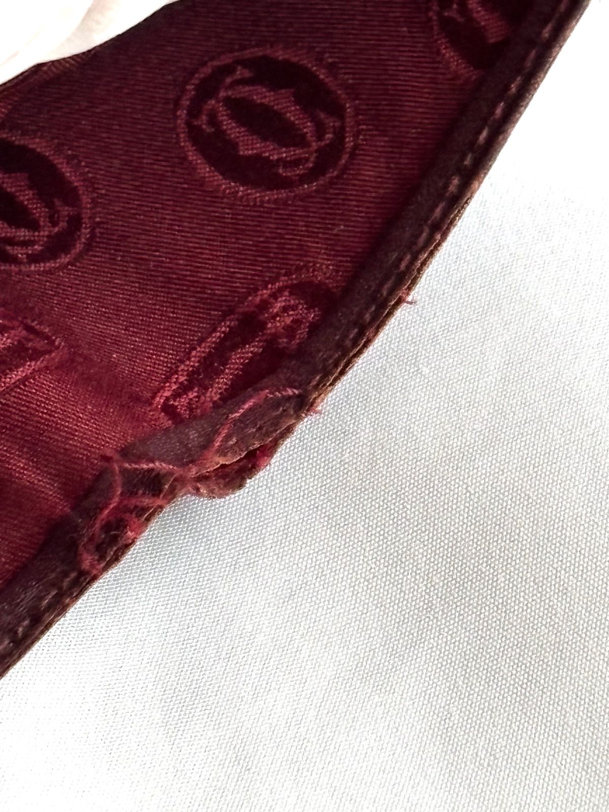 Cartier カルティエ　長財布　赤レザー　箱付き Cartier レザー製二つ折り財布 カルティエ フランス製 SALEの