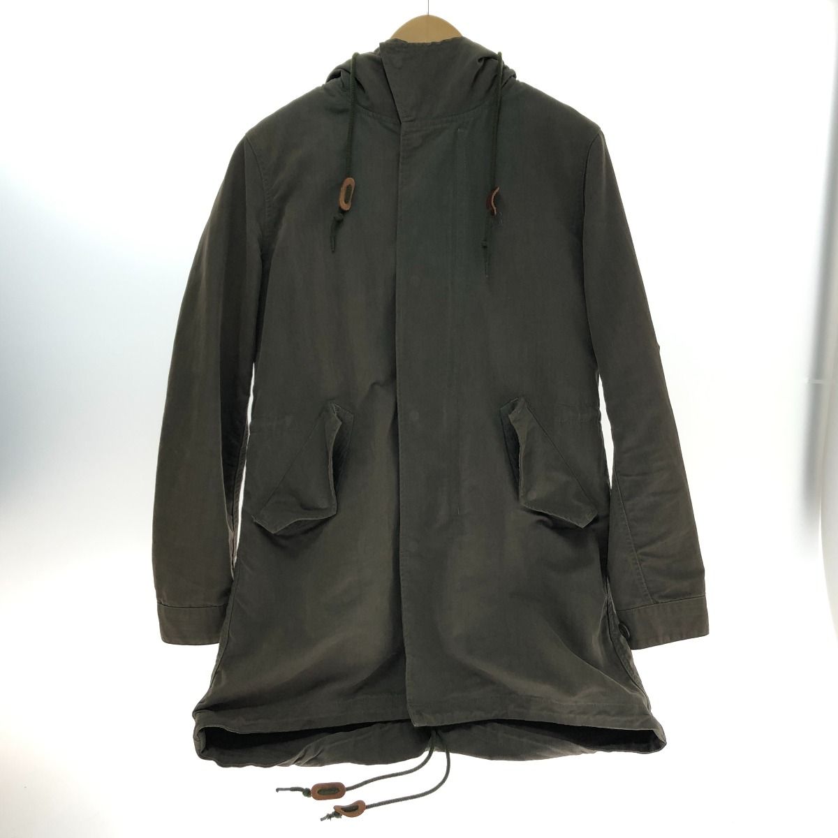 FRED PERRY フレッドペリ モッズコート インナーボア Sサイズ F2277 カーキ