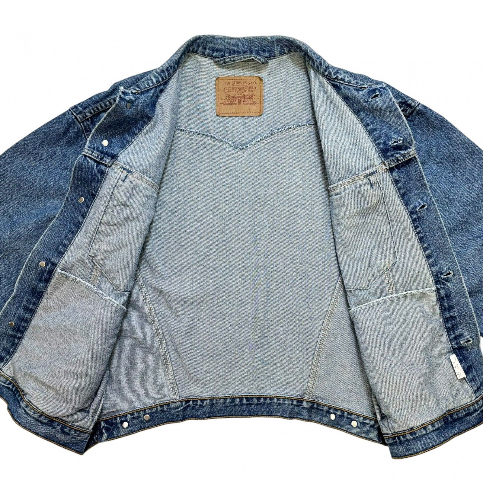 90s Levi's 75525 デニムジャケット 4th ミント グリーン