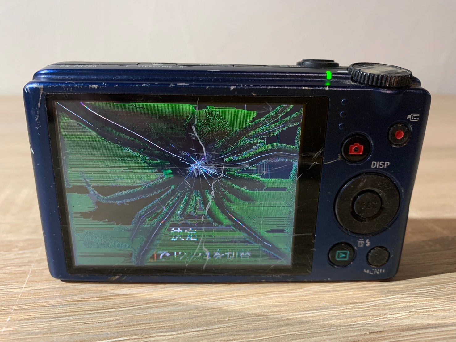 5923 Casio カシオ EXILIM EX-ZR200 ブルー ジャンク品 デジカメ