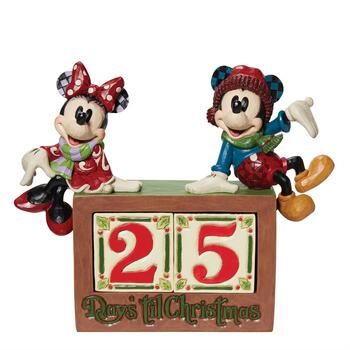 ミッキー-ミニー カウントダウンブロック クリスマス Disney Traditions