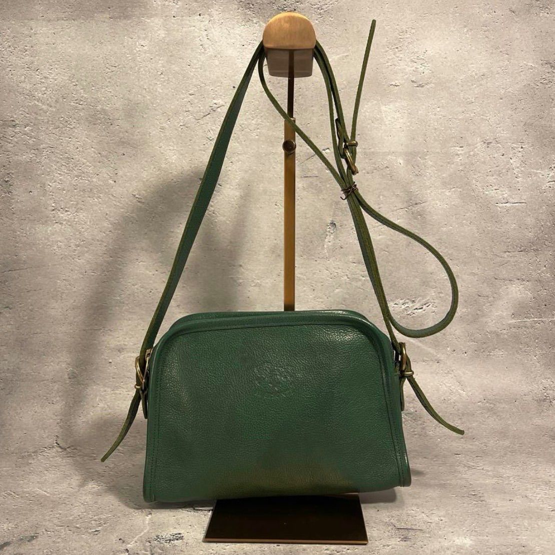 ✨上品グリーン✨ イルビゾンテ レザー ショルダーバッグ 298 - メルカリ