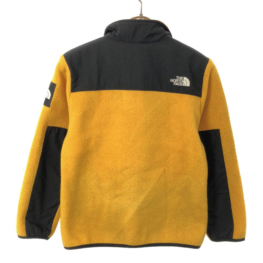 古着 THE NORTH FACE ザノースフェイス NAJ71943 ロゴ刺繍 ザノースフェイス NAJ71943 ロゴ刺繍 デナリ ジャケット 140 オレンジ系×ブラック THE NORTH FACE フリース アウトドア キッズ