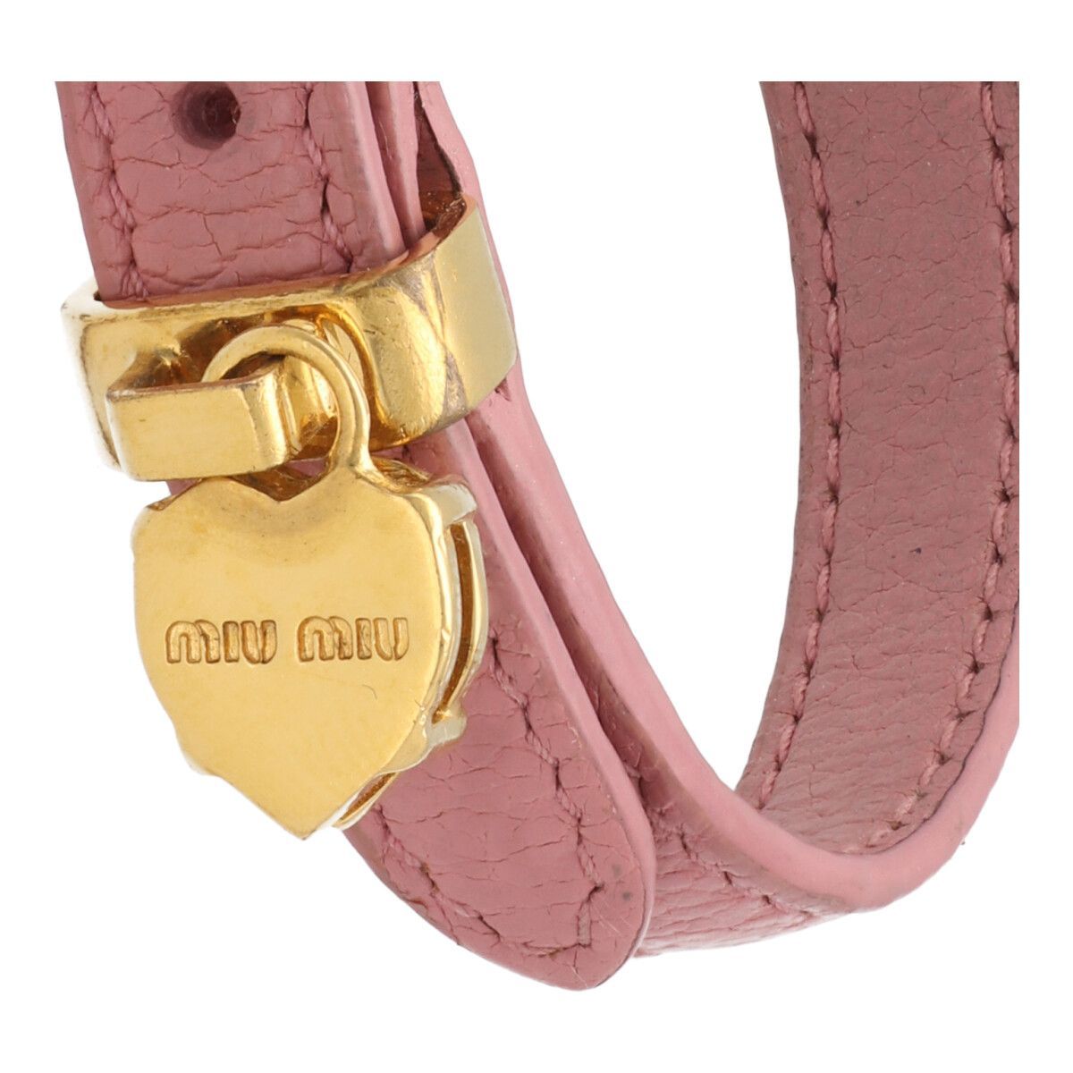 中古】 MIU MIU ミュウミュウ ブレスレット レザーブレスレット
