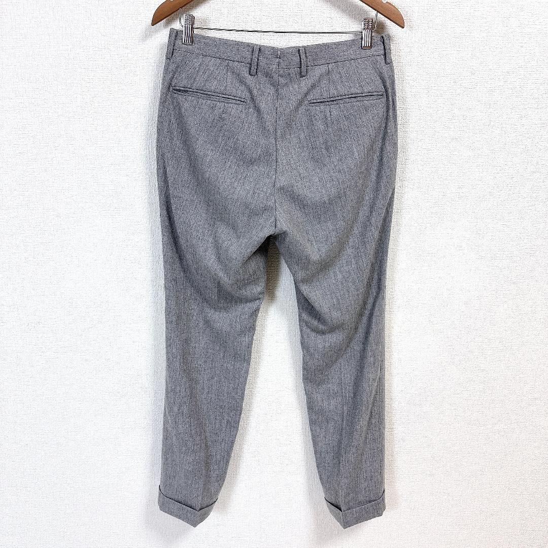 スーパー100sメンズスーツセットアップ グレー