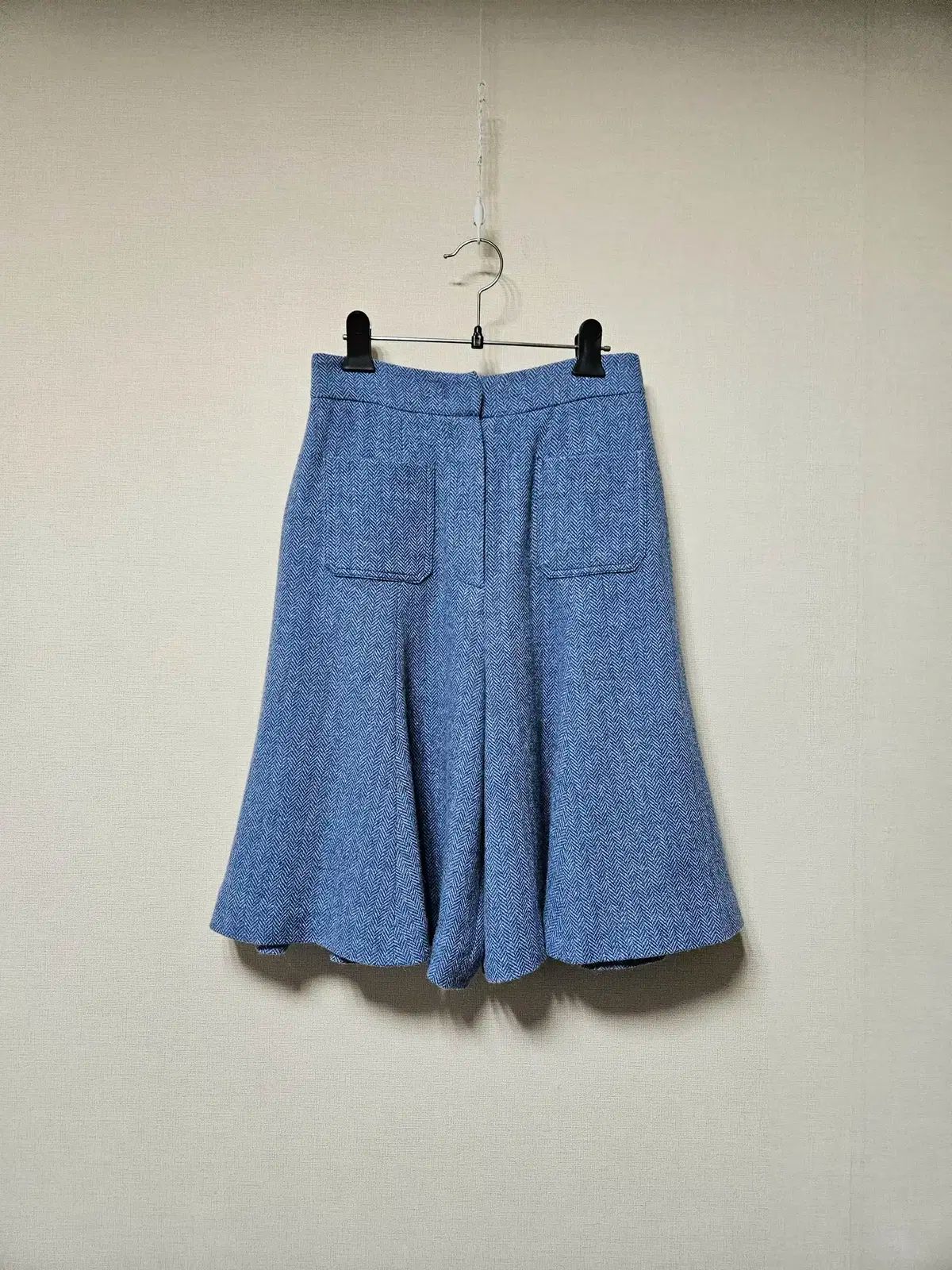 LUCKY CHOUETTE ラッキーシュエトゥ ヘリンボーン ワイド ウール パンツ 36 サイズ