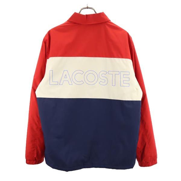 ラコステ コーチジャケット ML ネイビー LACOSTE メンズ 古着 【231222】