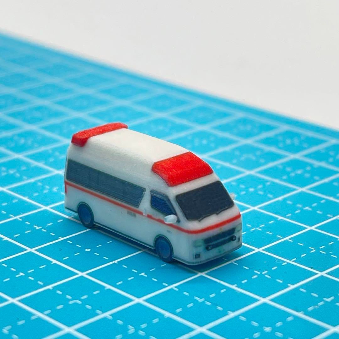 Zゲージ 1/220 救急車 ミニチュア ミニカー フィギュア 1/64より