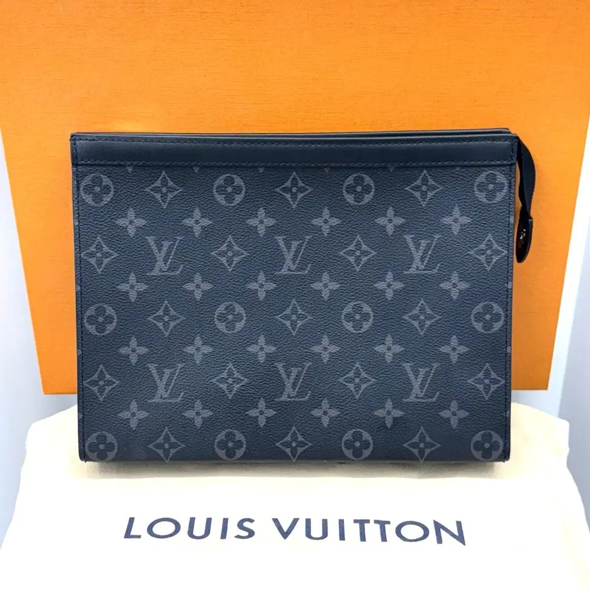 OS ほぼ Louis Vuitton ルイヴィトン エクリプス ポシェット ヴォワヤージュ クラッチ