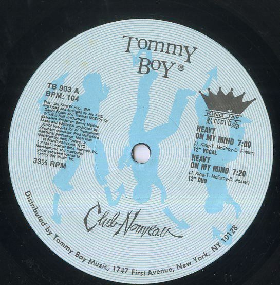 12インチ1枚 / クラブ・ヌーヴォー / Heavy On My Mind (1987年