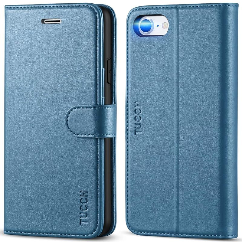 TUCCH iPhone SE 対応 ケース 第2世代 iphone se3 ケース iPhone SE2 ケース iphone8 ケース iphone7 ケース 手帳型 耐衝撃 耐摩擦 PU合皮 財布型 アイフォン7手帳型カバー カード収納 マグネット  1