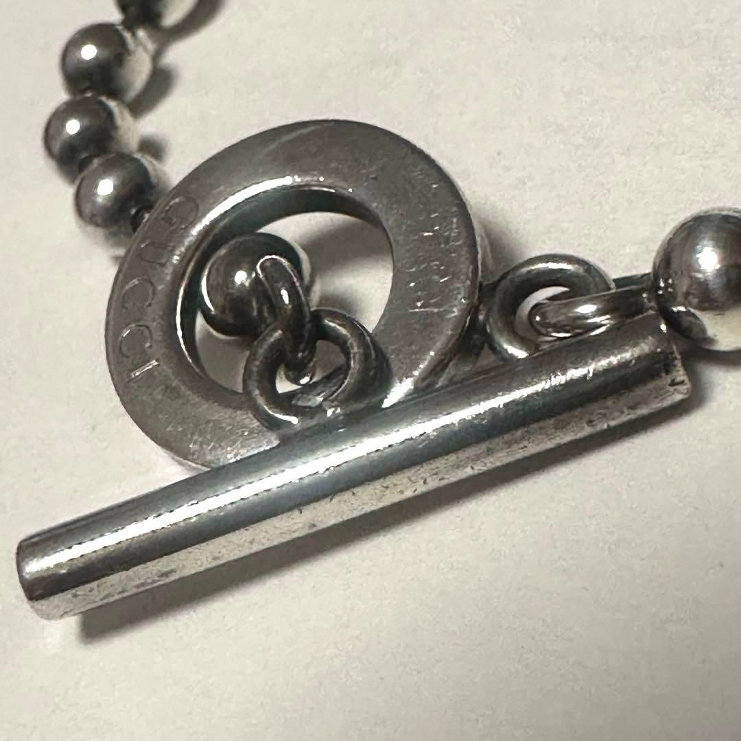 グッチ GUCCI ブレスレット シルバー ボールチェーン トグル SV925