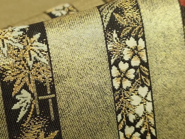 平和屋着物□極上 銀座きしや 西陣の名門 加納幸謹製 六通柄袋帯 唐織  