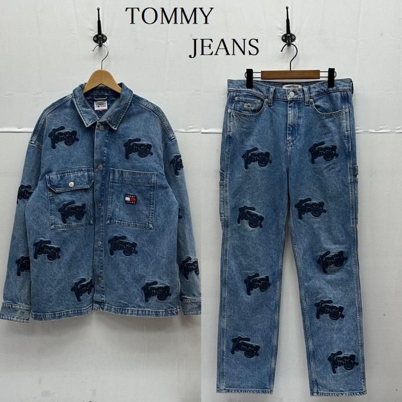 TOMMY JEANS トミー ジーンズ セットアップ WORKER SKATER 刺繍 デニム ジャケット カーペンター パンツ BG7032