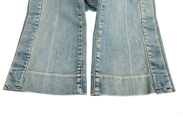 アミリダメージフレアデニム AMIRI - アミリ Broken Flair Jean ダメージ加工裾スナップボタン