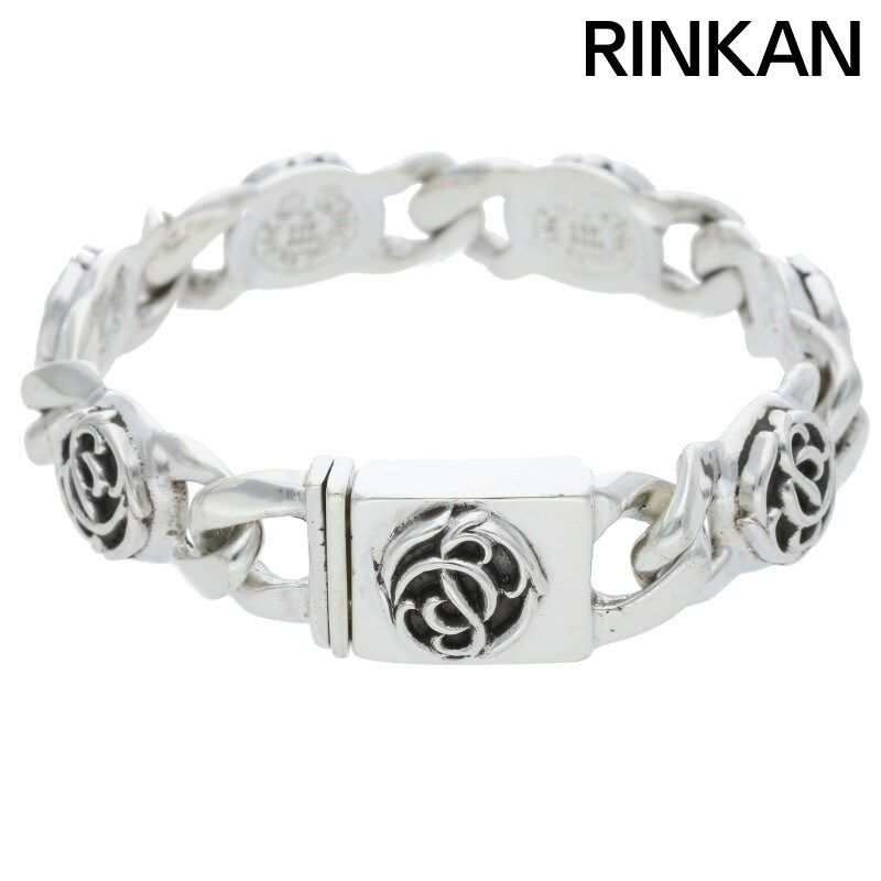 クロムハーツ FLRL LINK|フローラルリンク シルバーブレスレット メンズ 6LINK