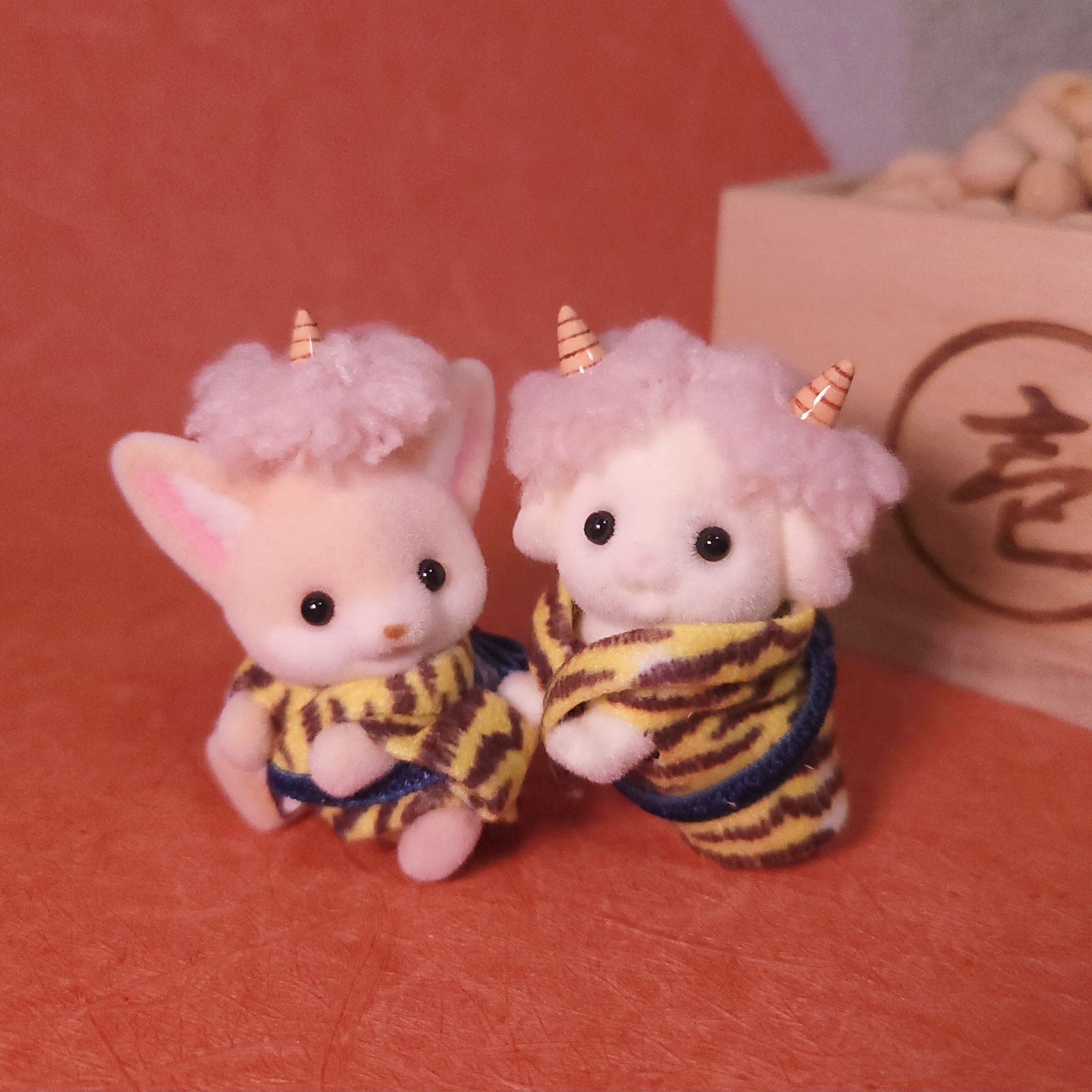 シルバニアファミリー ハンドメイド 節分 鬼のパンツ 鬼の着物