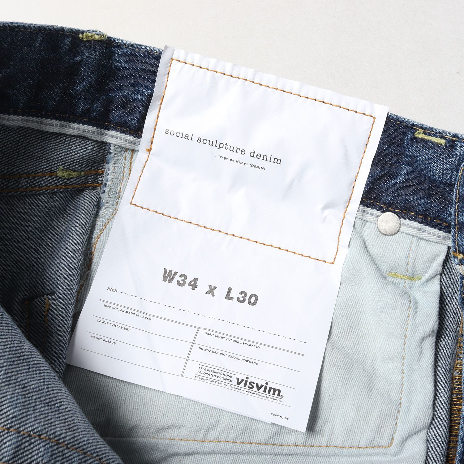 新品 visvim ビズビム パンツ サイズ:34 23SS ヴィンテージ加工 デニム 