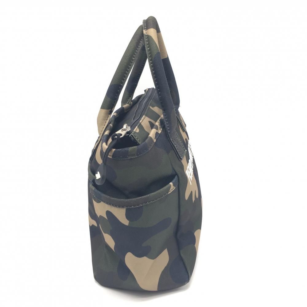 新品タグ付き　パーリーゲイツ　ニコ柄エンブ カートバッグ カモフラ　カモ柄　迷彩 PEARLY GATES 【美品】パーリーゲイツ ビッグトートバッグ カーキ×黒