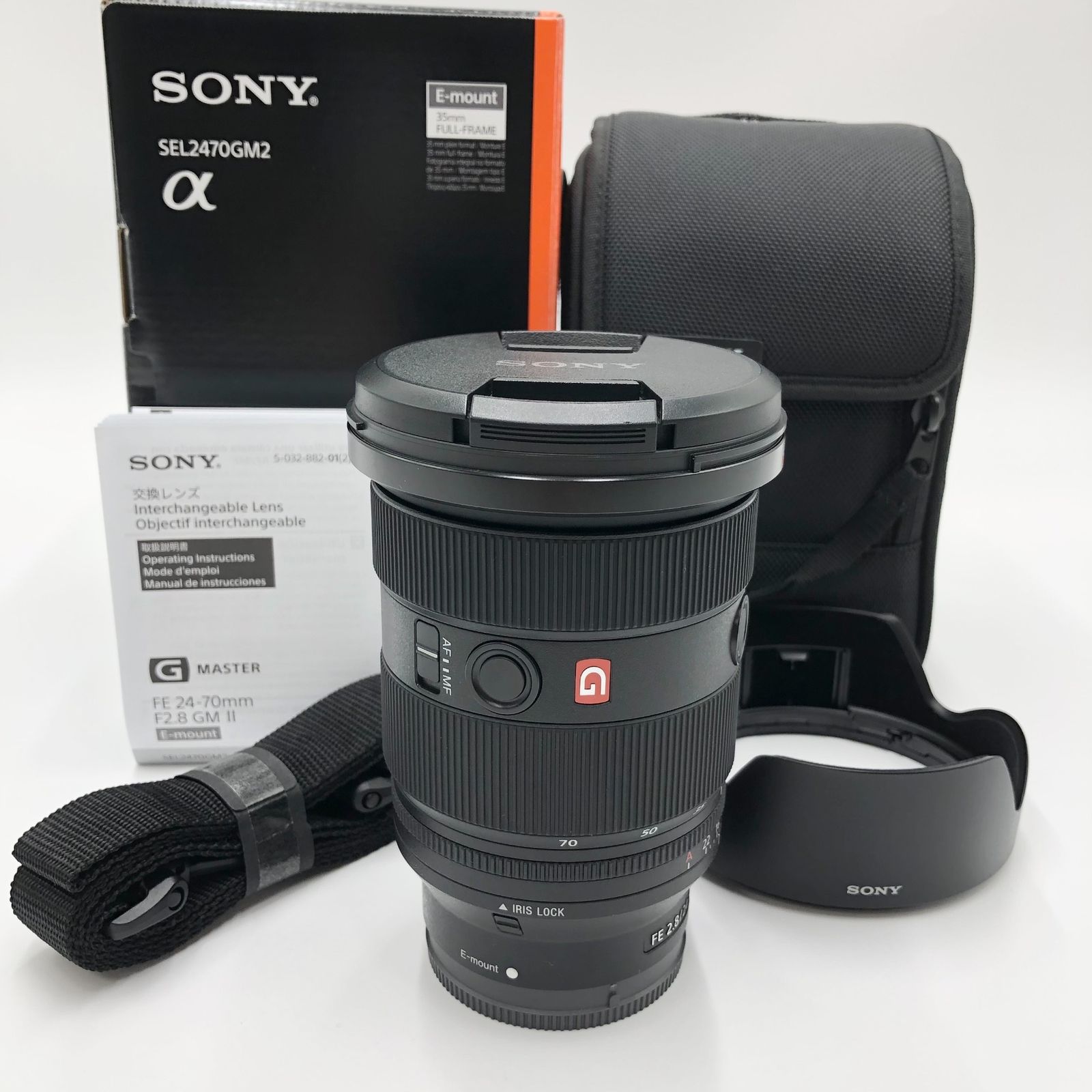 ソニーデジタル一眼カメラ“α”[Eマウント]用レンズSEL2470GM SONY SEL2470GM2 デジタル一眼カメラα[Eマウント]用レンズ G