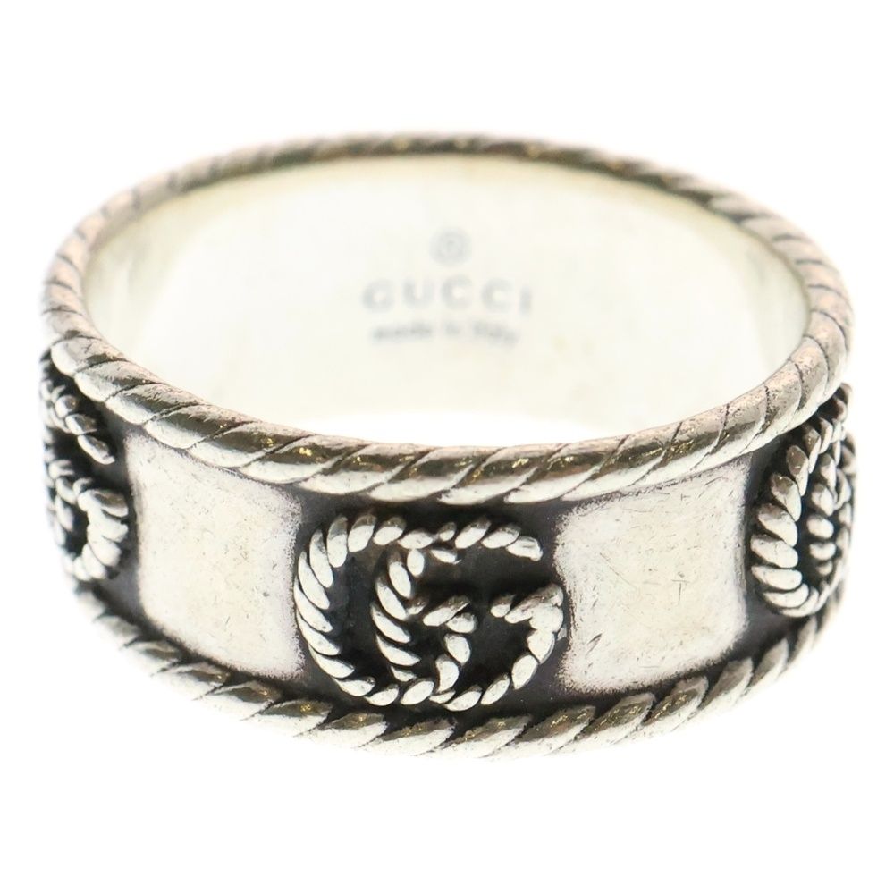 GUCCI グッチ ダブルGリング 指輪 627729 シルバー