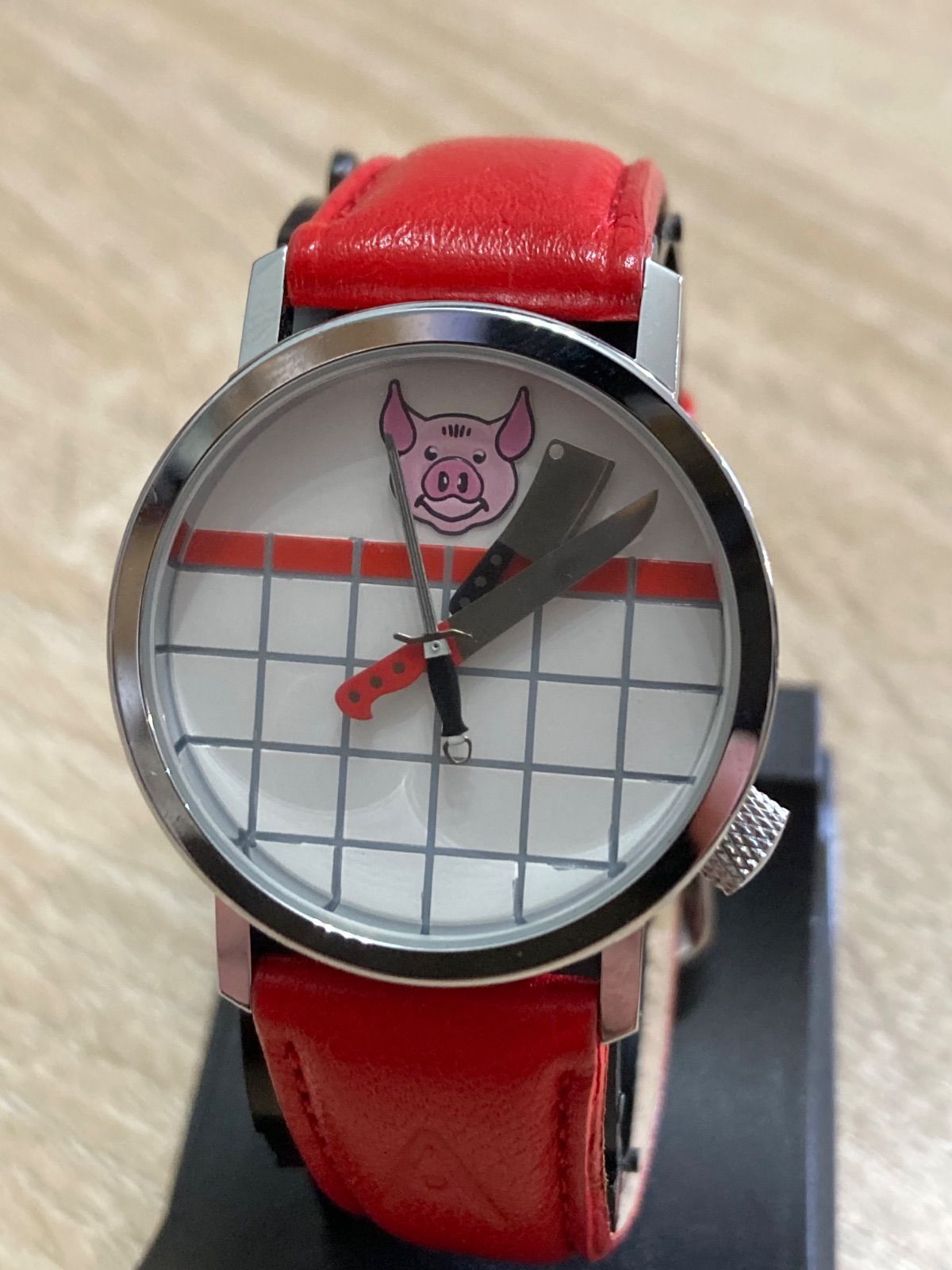 AKTEO 腕時計 JC マーシャルデザイン ピッグ ナイフ 電池交換
