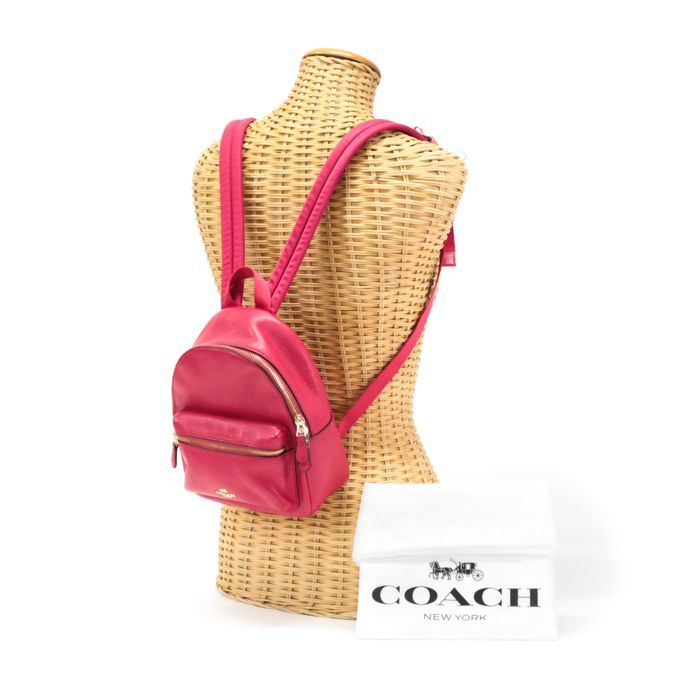 COACH コーチ ミニバックパック　レッド