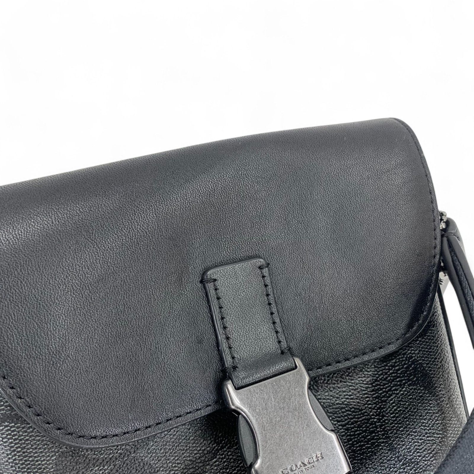 COACH コーチ ショルダーバッグ シグネチャー トラック スモール 