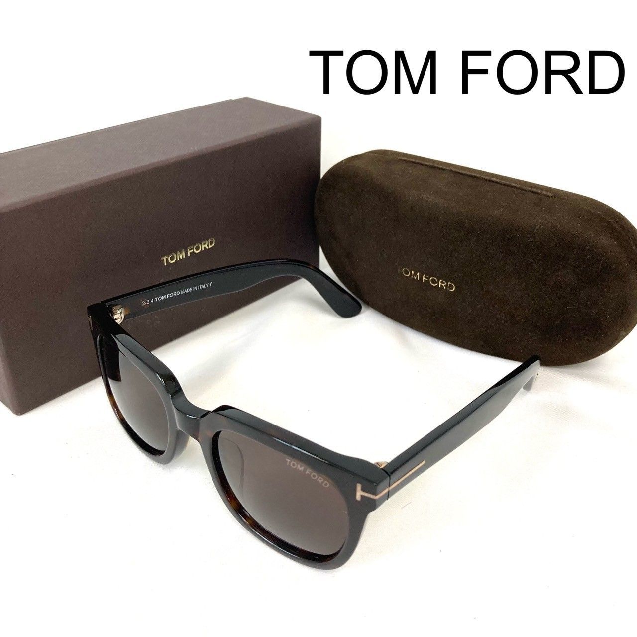 TOM トムフォード サングラス TF211 ブラック【箱付き】123 FORD トム