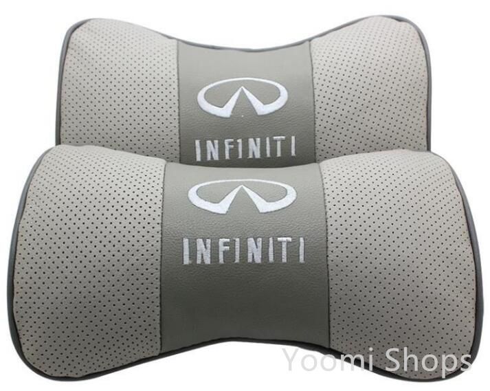 新品未使用 インフィニティー INFINITI ロゴ刺繍 本革 レザー