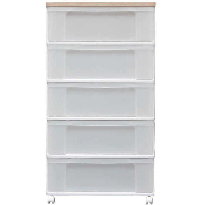 5営業日で発送 IRISOHYAMA アイリスオーヤマ ウッドトップチェスト W655P ホワイト フレンチオーク