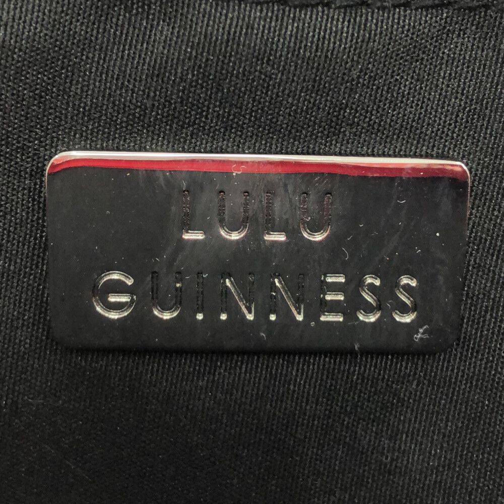 【美品】ルルギネス／リップ ポーチ クラッチバッグ LULU GUINNESS (ルルギネス) レディース リップポーチ レッド