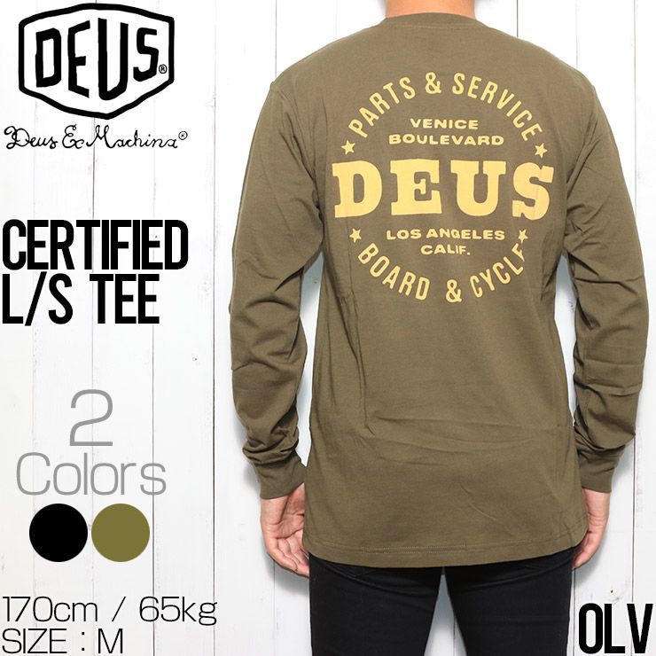 【送料無料】Deus Ex Machina デウスエクスマキナ CERTIFIED L/S TEE ロンT ロングスリーブTEE ロンT DMF2011295