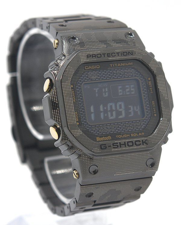 ★未使用！CASIO カシオ G-SHOCK ジーショック ORIGIN GMW-B5000TCM-1JR カモフラージュ チタン Bluetooth対応 電波ソーラーメンズ★