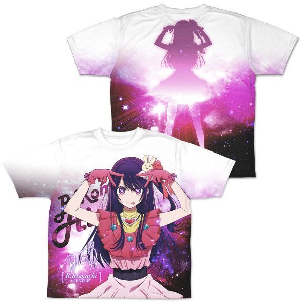 推しの子 星野アイ 両面フルグラフィックTシャツ M 衣類 ホワイト
