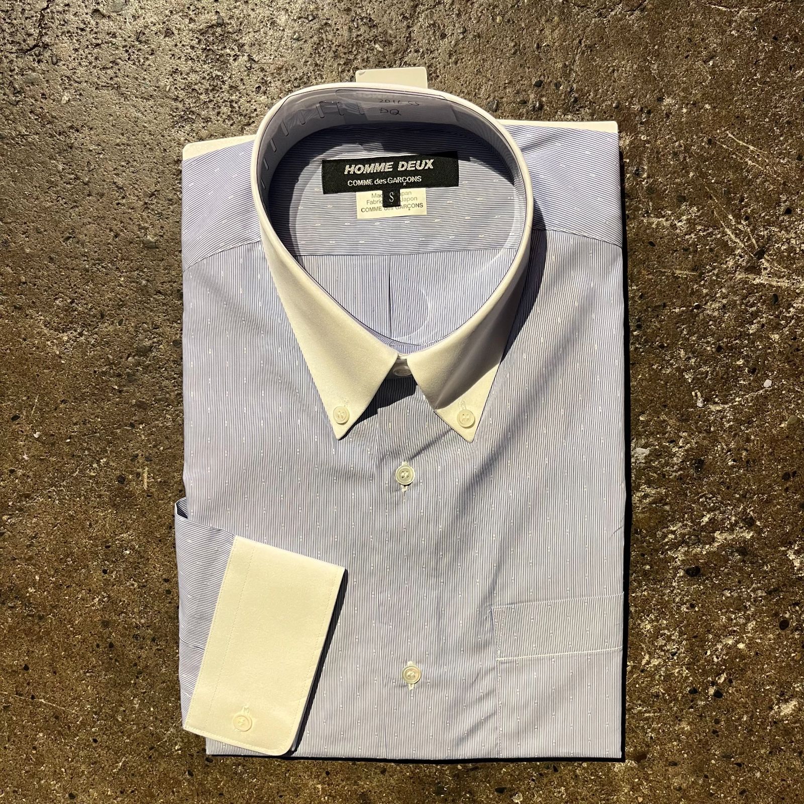 〓COMME des GARCONS HOMME DEUX〓クレリック丸襟シャツ 〓COMME des GARCONS HOMME DEUX〓クレリック丸襟シャツ White