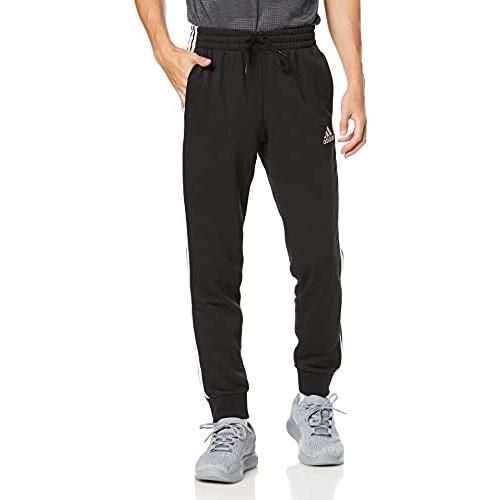【SALE，HOT】 アディダス(adidas) スウェット フレンチテリー テーパードカフ 3ストライプス パンツ 31391 メンズ ブラック/ホワイト(GK8831) Mサイズ その他