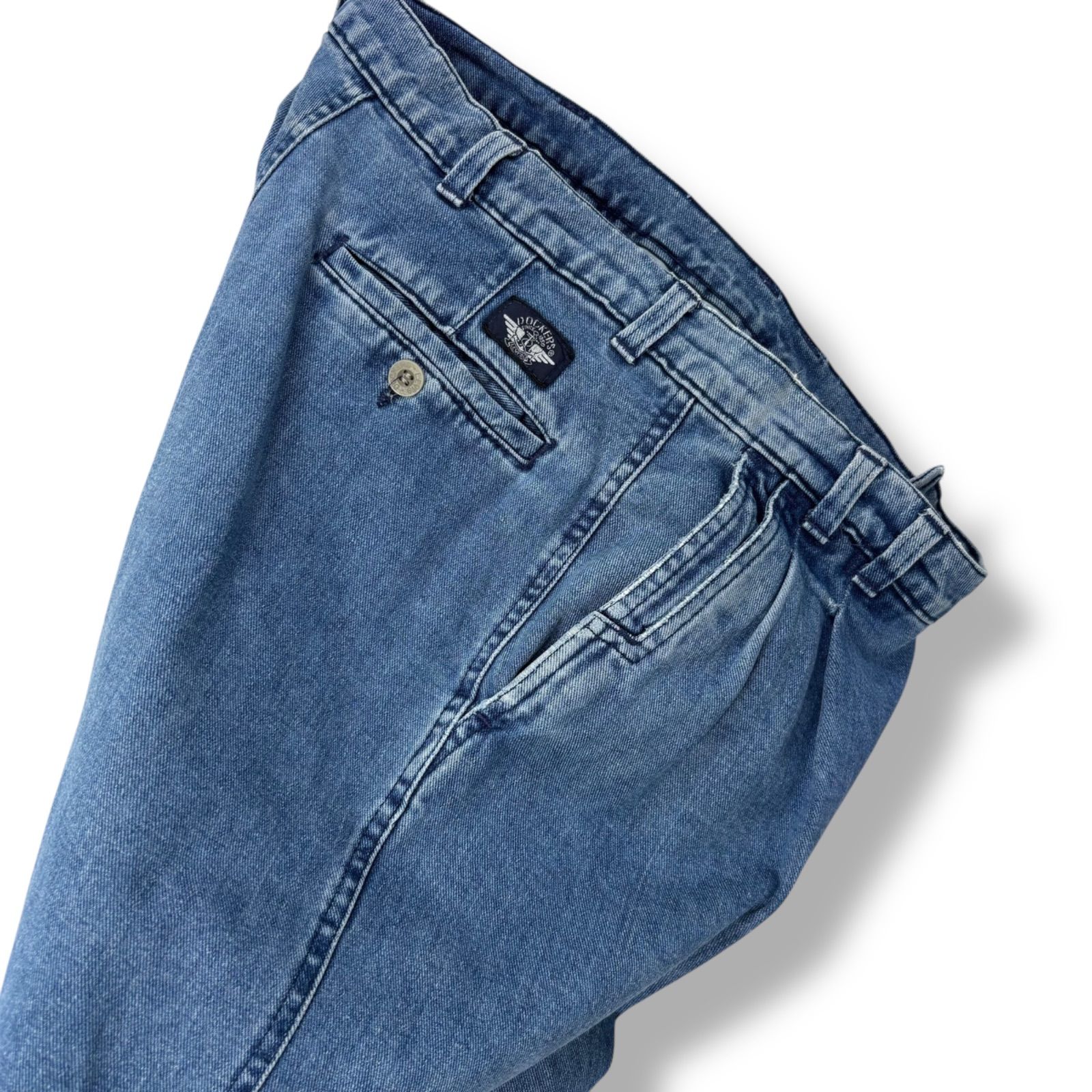【dockers/ドッカーズ】90s USA製 デニムスラックス 90s DOCKERS DENIM SLACKS MADE IN USA 🇺🇸 Size W3