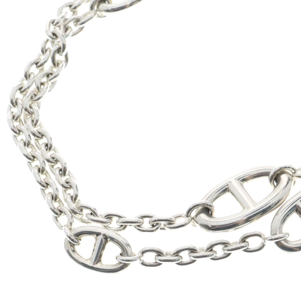 HERMES エルメス Chaine Dancre Farandole long necklace 120 シェーヌダンクル ファランドール ロング ネックレス シルバー
