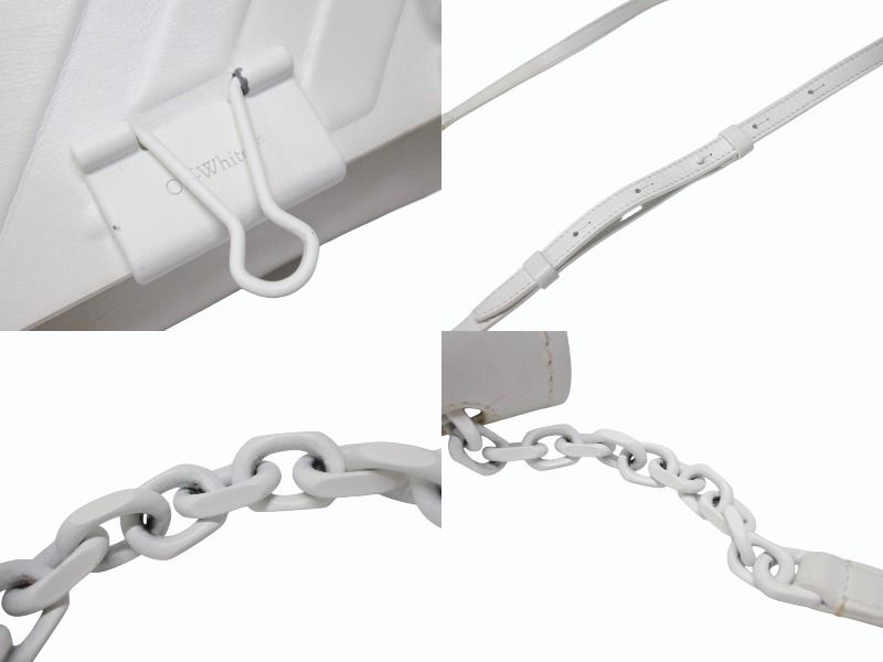 offwhiteバインダークリップショルダーバッグ オフホワイト OFF WHITE/オフホワイト】よりバインダークリップショルダー