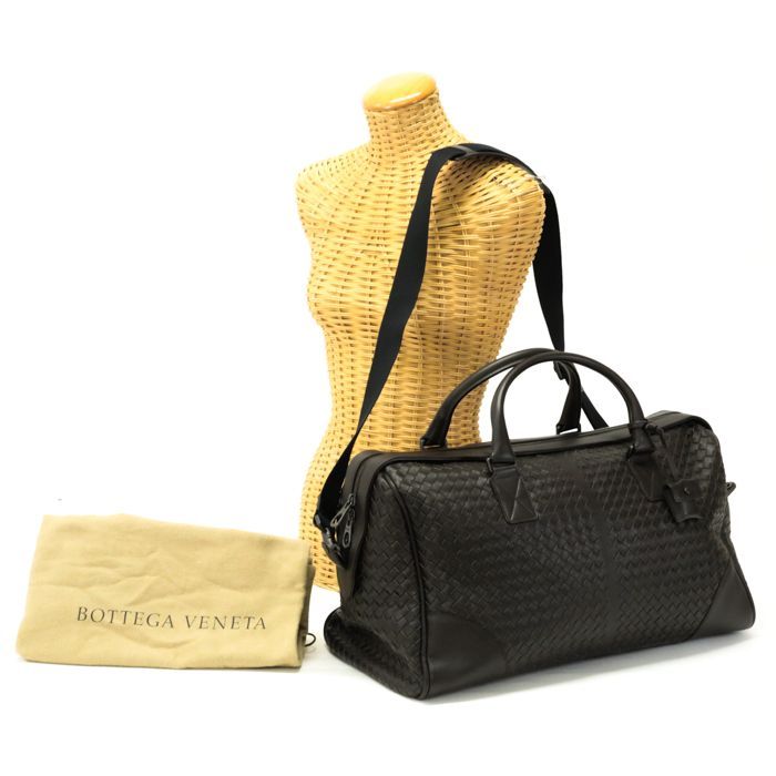 BOTTEGA VENETA ボストンバッグ ダークブラウン （ボッテガヴェネタ 超 