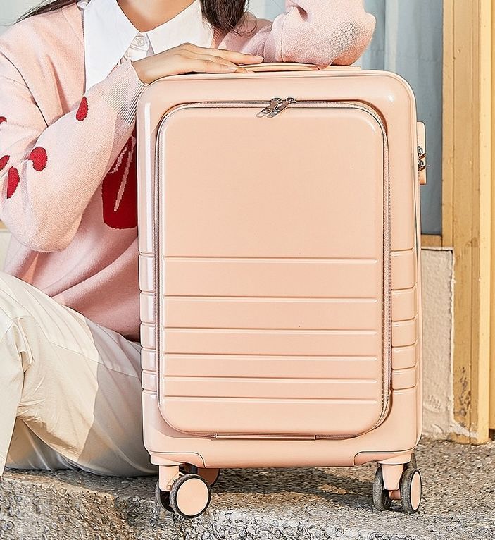 ホワイトスーツケース 機内持ち込み可能Sサイズ20インチ軽量キャリーケースキャリーバッグ