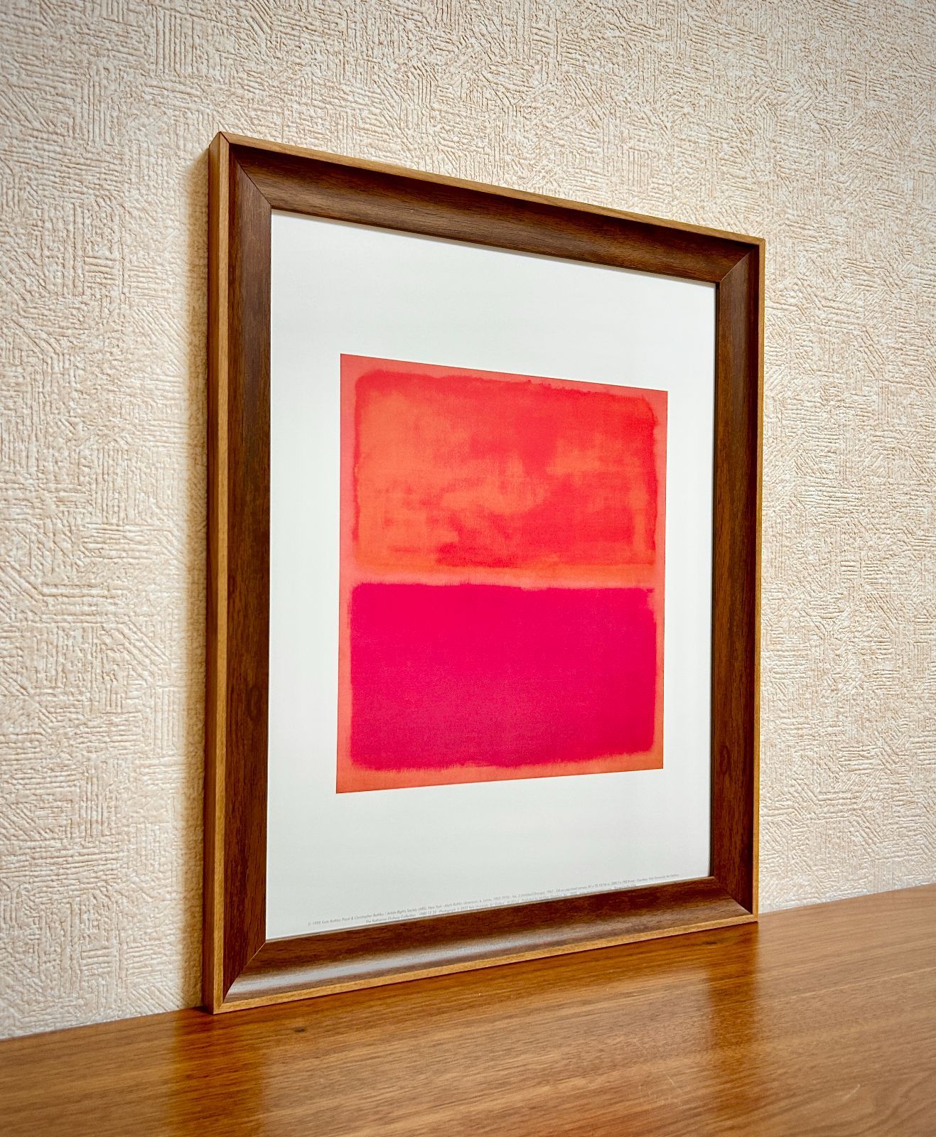 マーク・ロスコ、『無題』、希少画集画、状態良好、新品木製額・額装付 新品☆額縁付アートポスター☆マーク・ロスコ☆Mark Rothko
