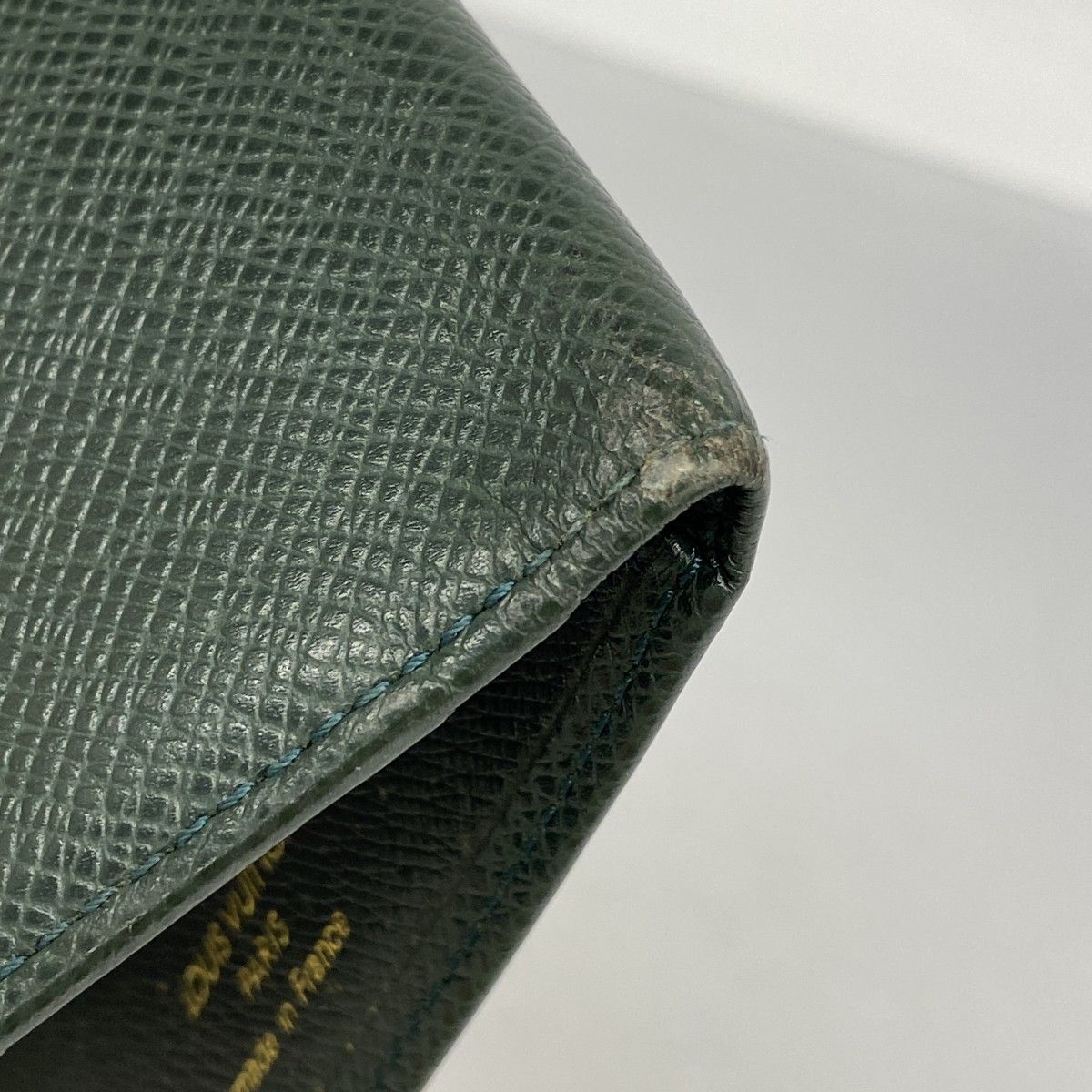 5 id 5371-h ルイヴィトン 長札入れ タイガ ポルトシェキエカルトクレディ M 30414 エピセア メンズ