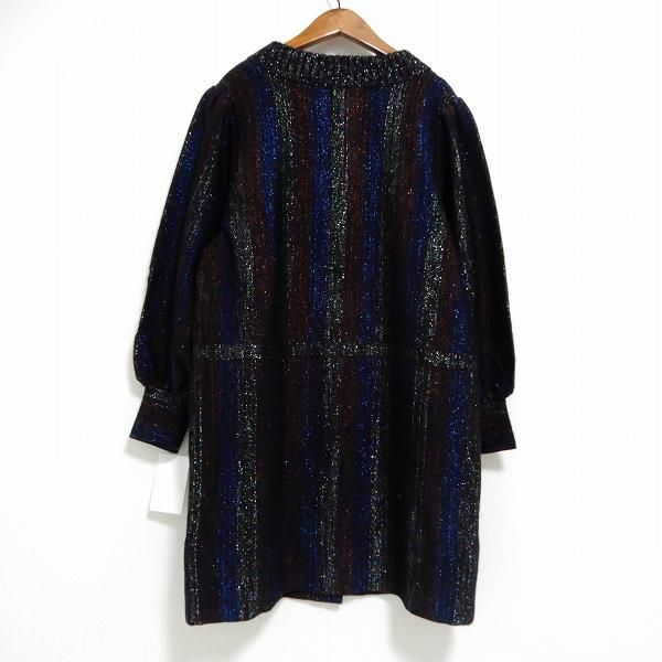 wnc サイトウトヨコ 斉藤都世子 ワンピース 黒系 紺 ラメ ニット