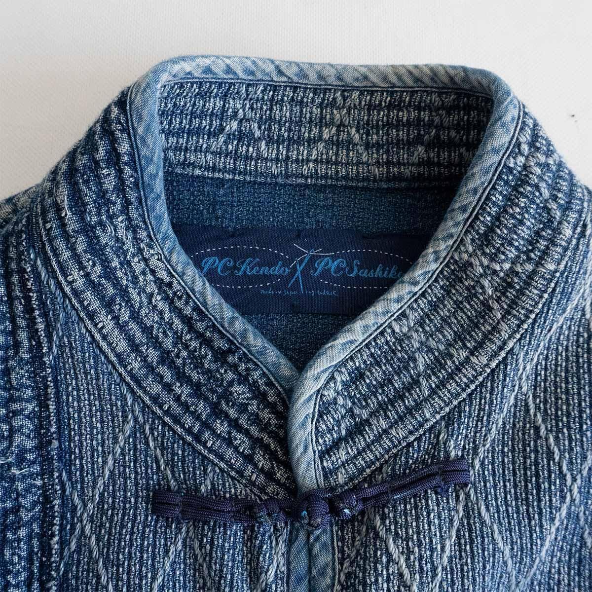 最高級】PORTER CLASSIC 【SASHIKO CHINESE JACKET】XL パッチ